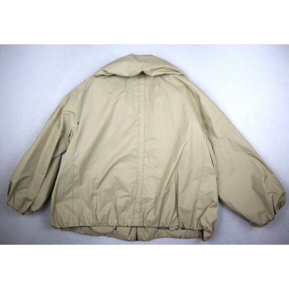 DUE PER DUE - WOMEN'S BEIGE 3/4 SLEEVE JACKET WITH LARGE COLLAR -  SIZE L - Picture 10 of 10